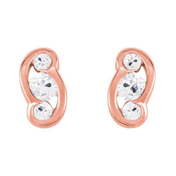 Oro Rosa 14K Diamante Fine Orecchini – 3,25-carati Taglio Old