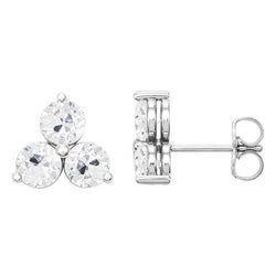 Diamante Orecchini 6 carati – Oro Bianco 14K