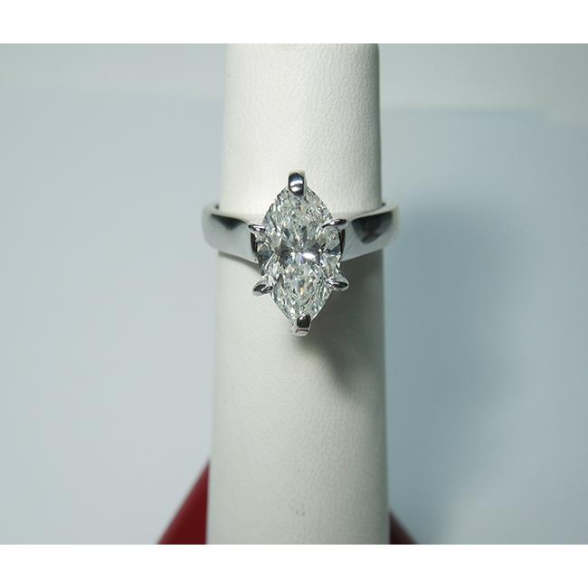 3.01 Carati Marquise Vero Diamond Anello Solitario Donna Gioielli Novità