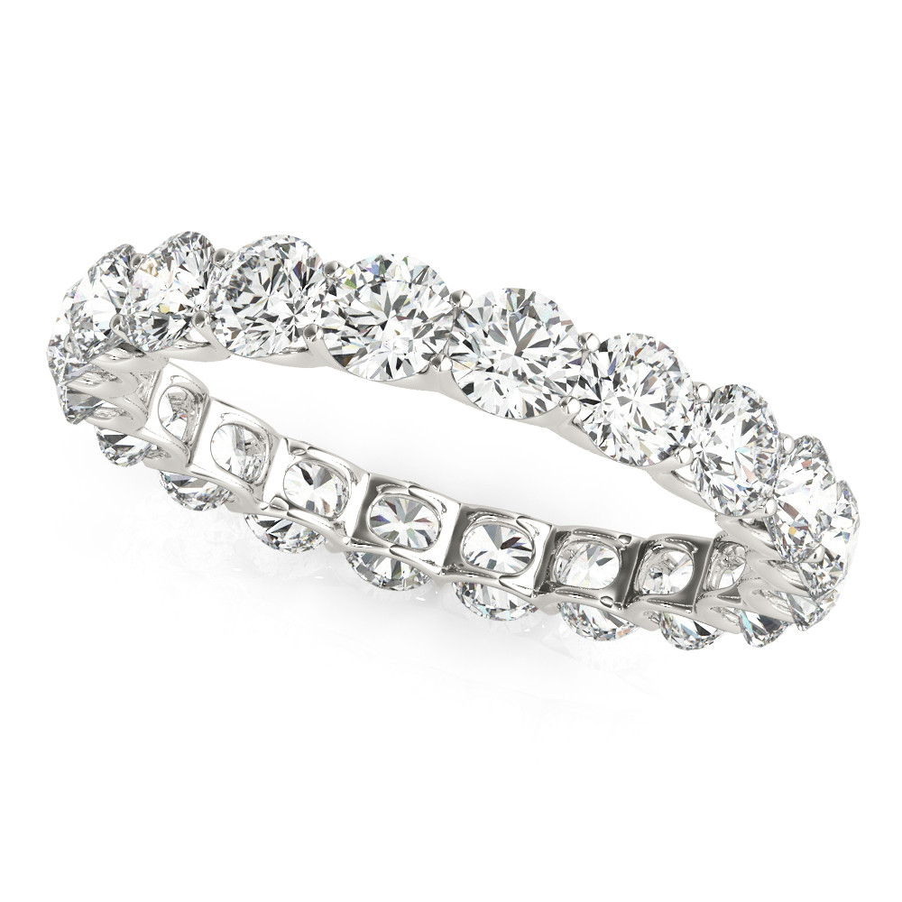 Eternity Band Oro Bianco 14K con Diamante Fine – vista principale