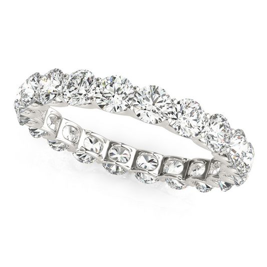 Eternity Band Oro Bianco 14K con Diamante Fine – vista principale