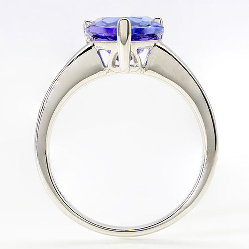 4 Carati Tanzanite Cuore Anello