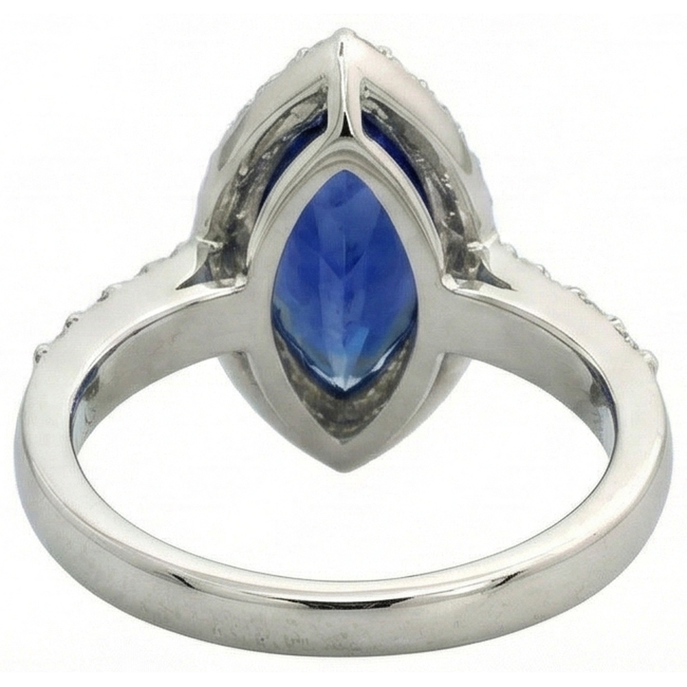 4 Carati Zaffiro Anello
