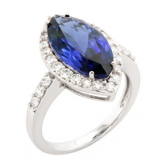 4 Carati Zaffiro Anello