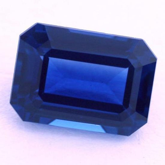 Zaffiro Blu Reale Loose Sapphires Natural 4 carati Oro Bianco 14K – vista principale