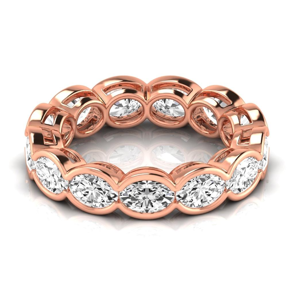 Realizzato a mano Eternity Band 4,29 carati – vista frontale