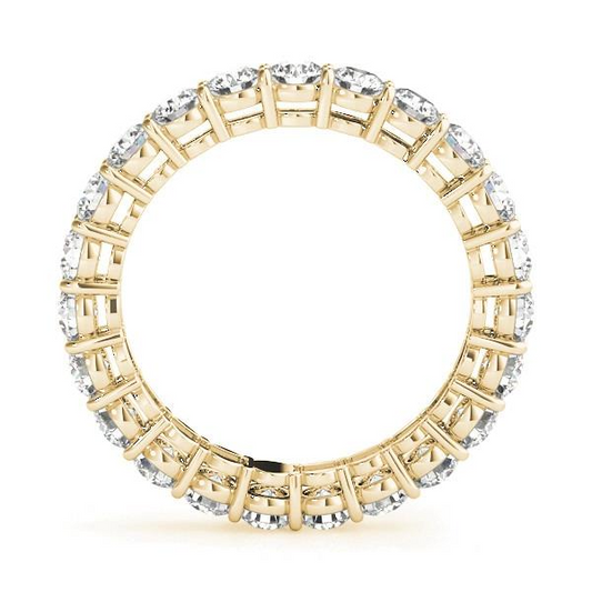 Diamante Eternity Band 4,50-carati Oro 14 Carati Giallo – vista frontale