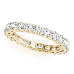 Eternity Band Oro 14 Carati Giallo con Diamante – 4,50 carati
