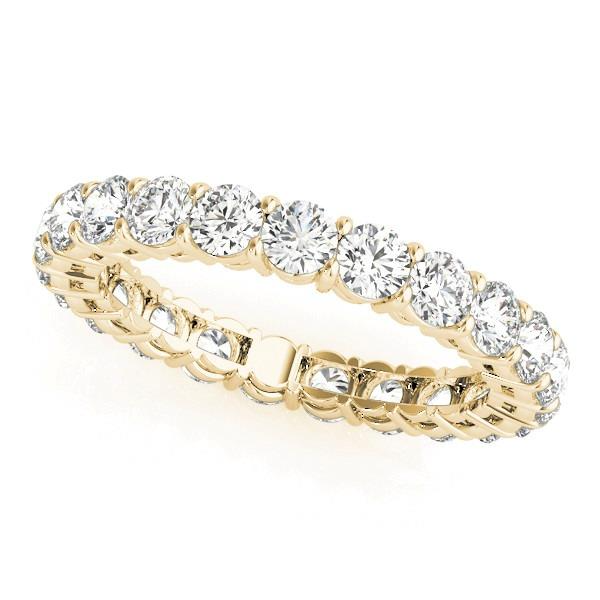 Diamante Taglio Brillante Eternity Band in Oro 14 Carati Giallo – vista principale