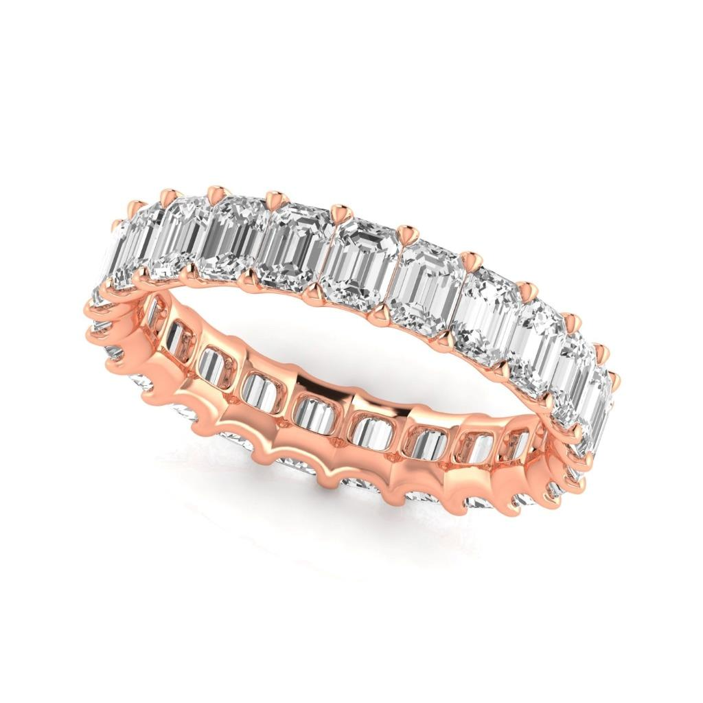 Fatto a mano Eternity Band 0,20 carati – vista laterale