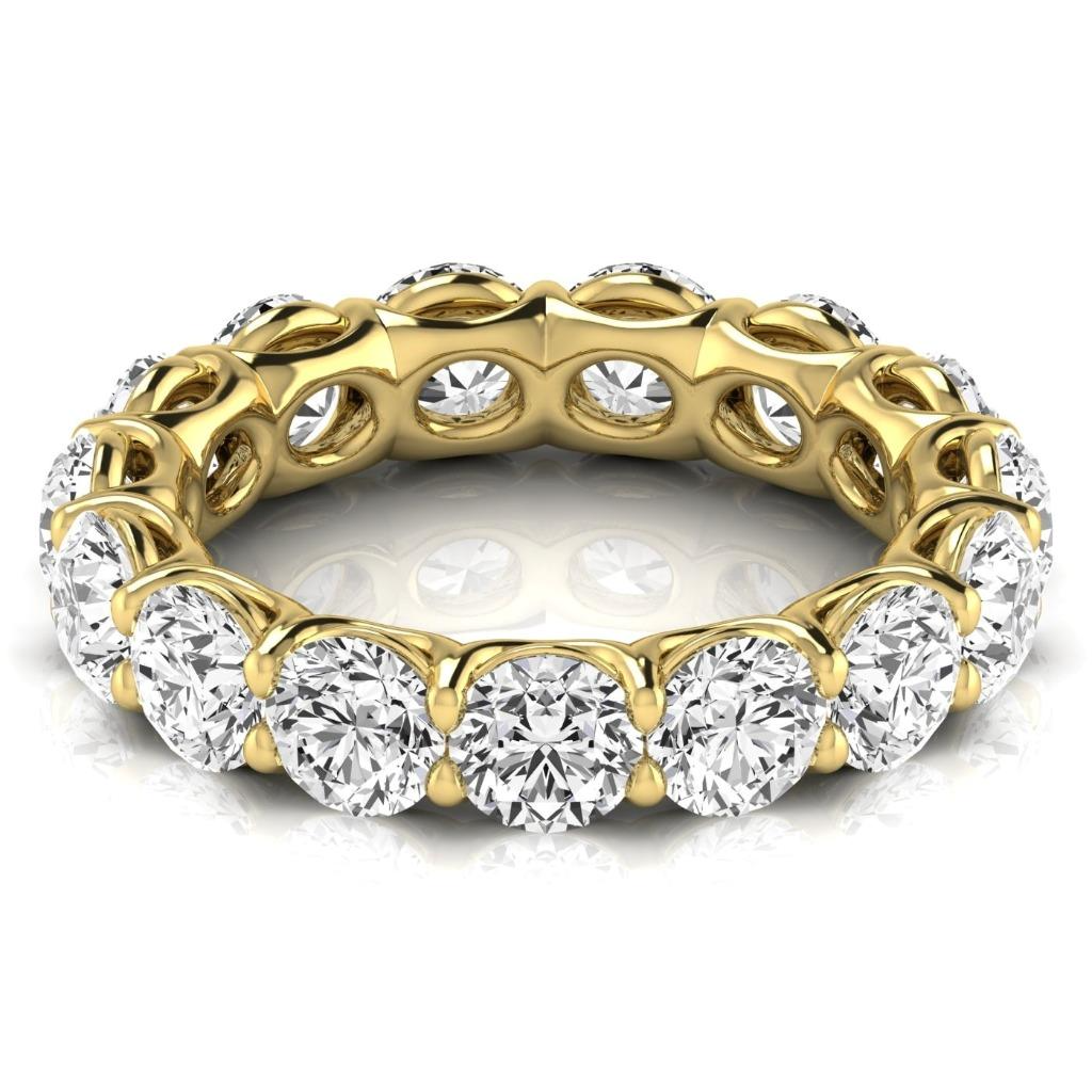 Brillante Eternity Band 4,95-carati Oro Giallo 14K – vista principale