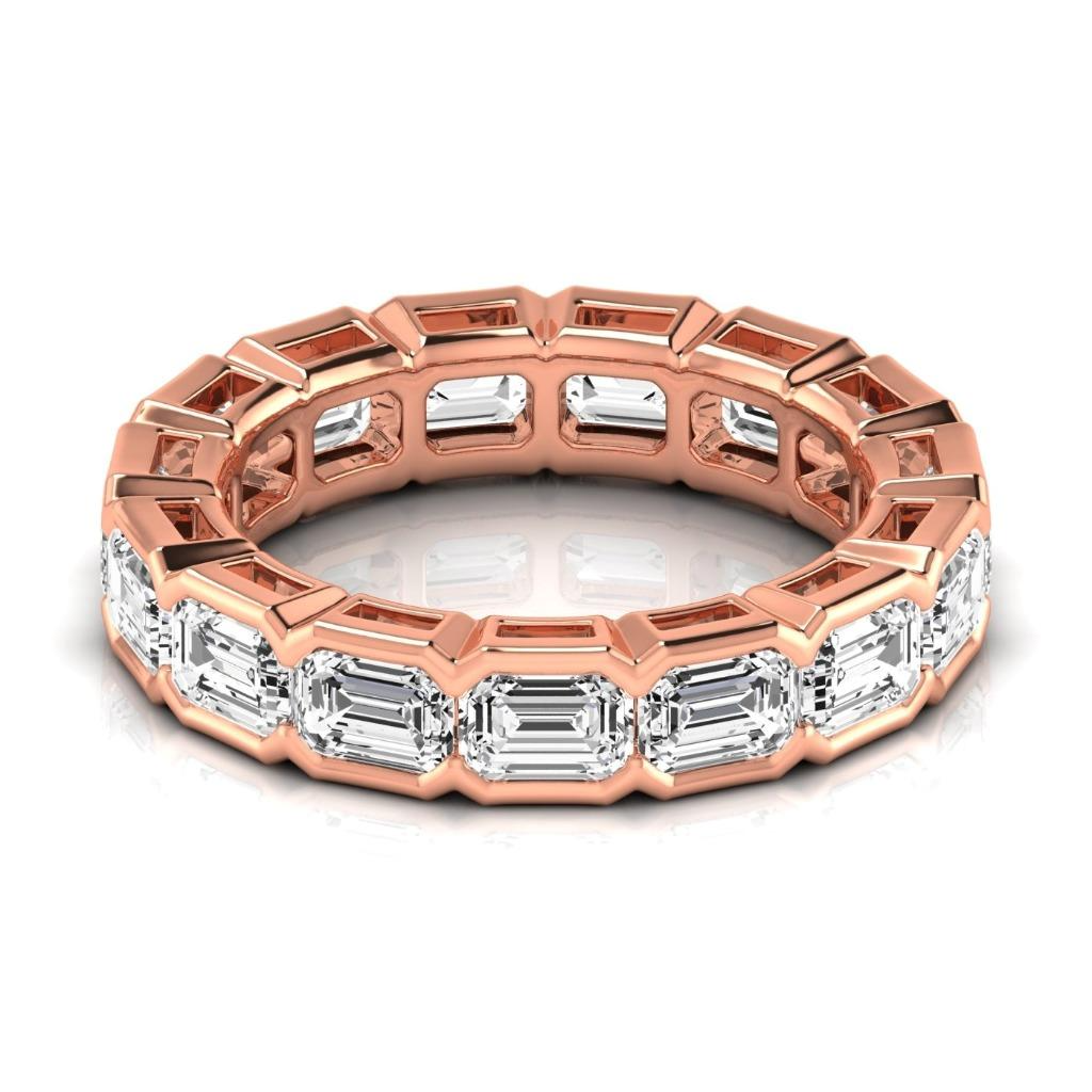 Brillante Eternity Band 0,33-carati Oro 14 Carati Rosa – vista frontale