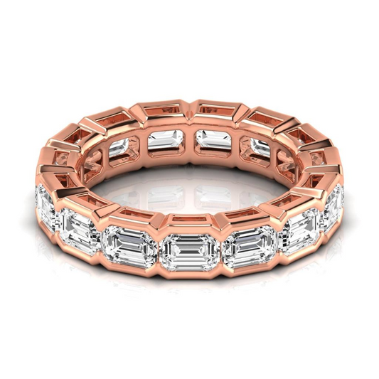 Brillante Eternity Band 0,33-carati Oro 14 Carati Rosa – vista frontale