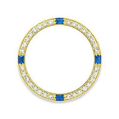 Zaffiro Blu Orologio di Lusso 4,25 carati Oro 18 Carati Giallo – vista principale