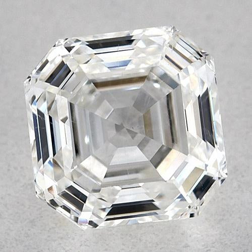 Diamante Asscher da 4,75 carati, sciolto, taglio F VVS1, molto buono