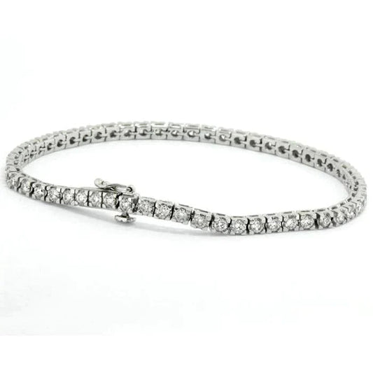 4 Carati Bracciale Tennis Di Naturale Diamanti