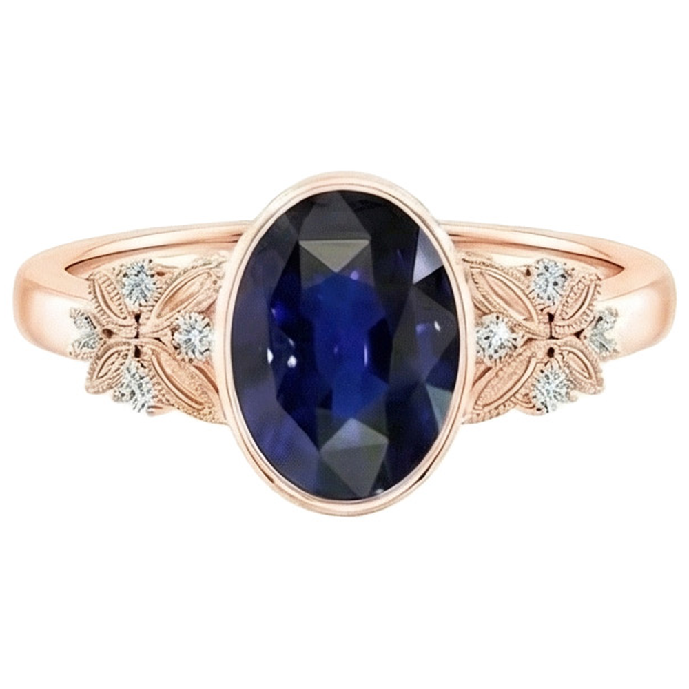 5 Carati Zaffiro Anello