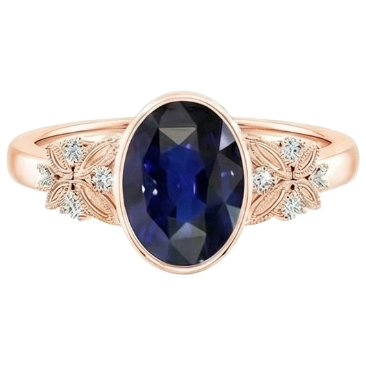 5 Carati Zaffiro Anello