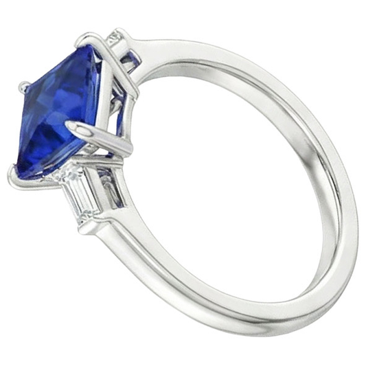 5 Carati Zaffiro Anello di Fidanzamento