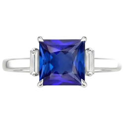 5 Carati Zaffiro Anello di Fidanzamento