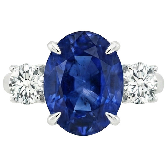 5 Ct Zaffiro Anello
