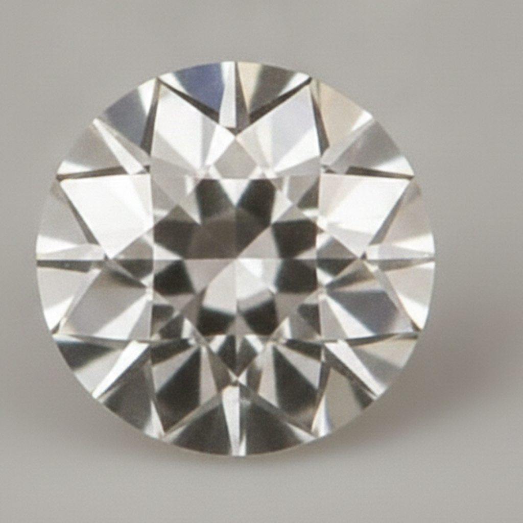 Diamante Sciolto Naturale Autentico Taglio Rotondo Vecchio Taglio Europeo H VS1 da 5 Carati