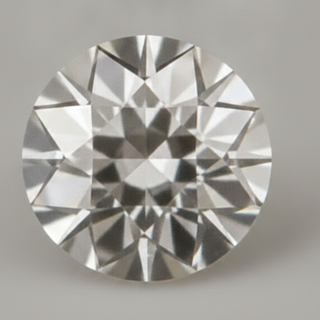 Diamante Sciolto Naturale Autentico Taglio Rotondo Vecchio Taglio Europeo H VS1 da 5 Carati