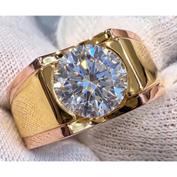 Anello da uomo con diamanti da 5 carati