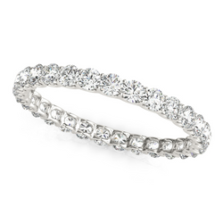 Eternity Band Oro Bianco 14K – Diamante Taglio Rotondo 5,28
