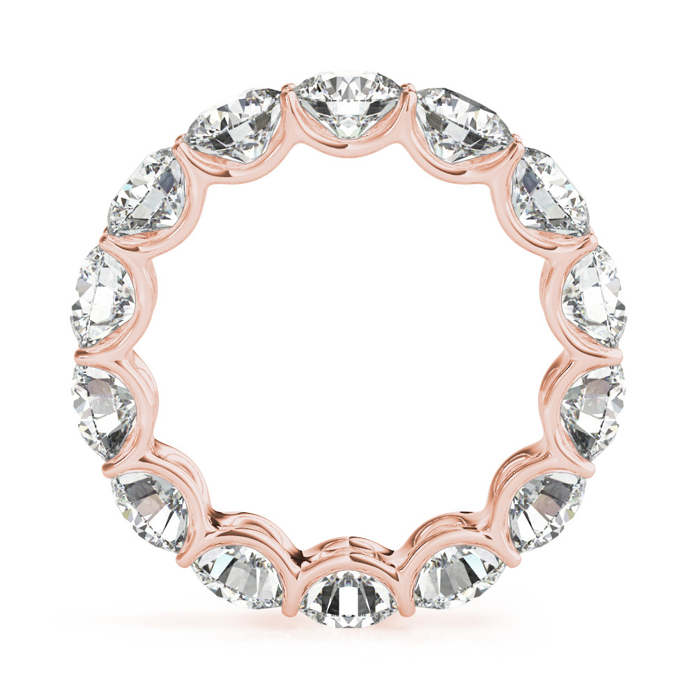 Alto di gamma Brillante Eternity Band 5,60 carati – vista frontale
