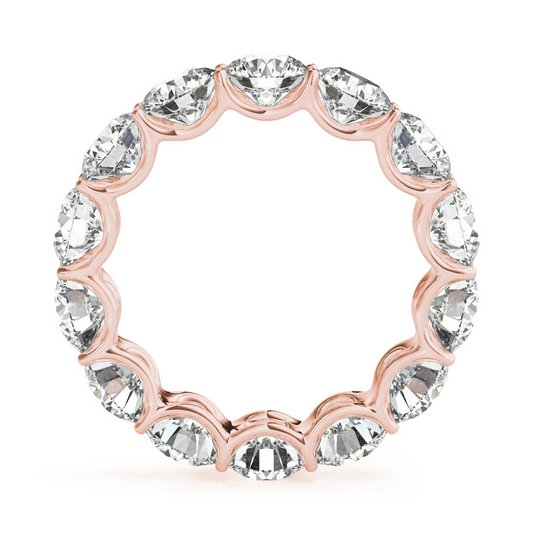 Alto di gamma Brillante Eternity Band 5,60 carati – vista frontale