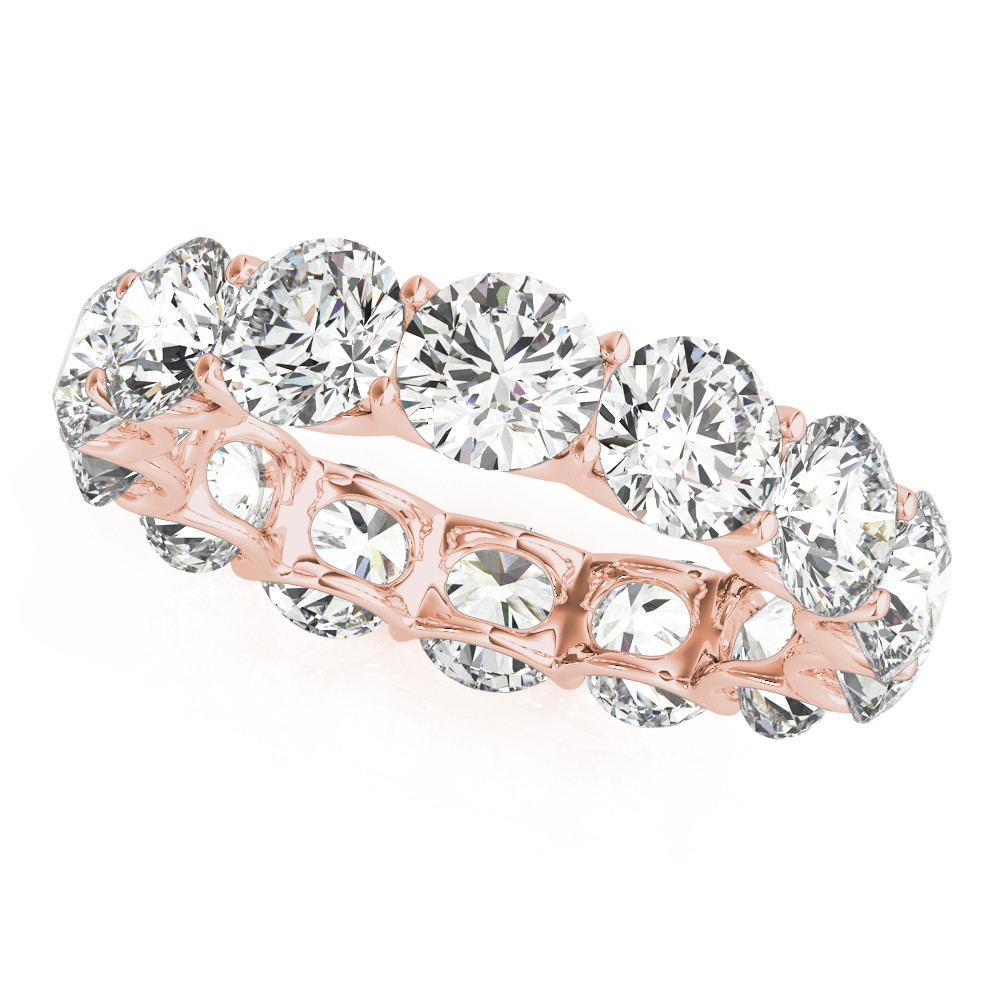 Eternity Band Oro Rosa 14K con Brillante – vista principale
