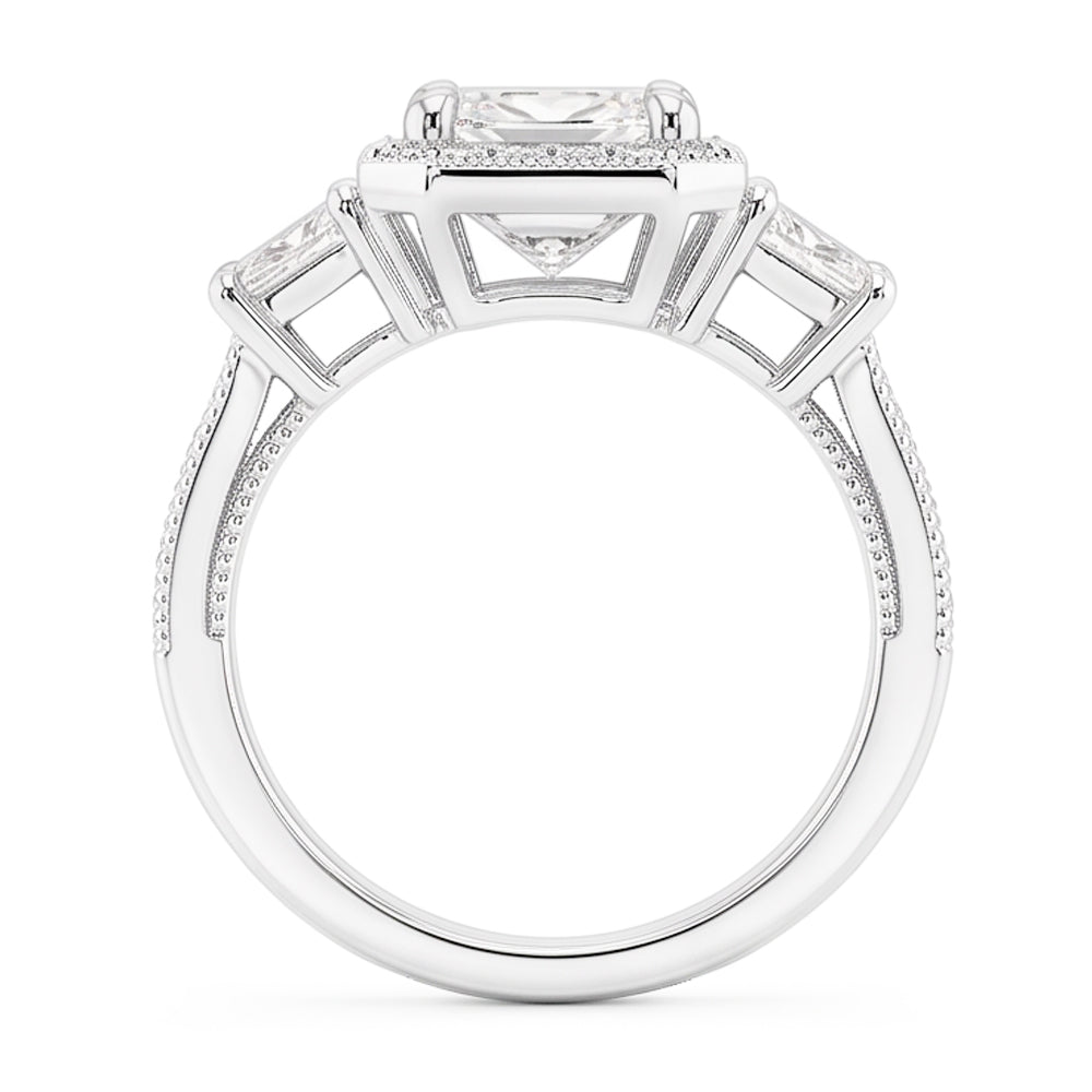 6 Carati Radiante Anello Di Genuino Diamante Naturale Autentico ( non creato in laboratorio )