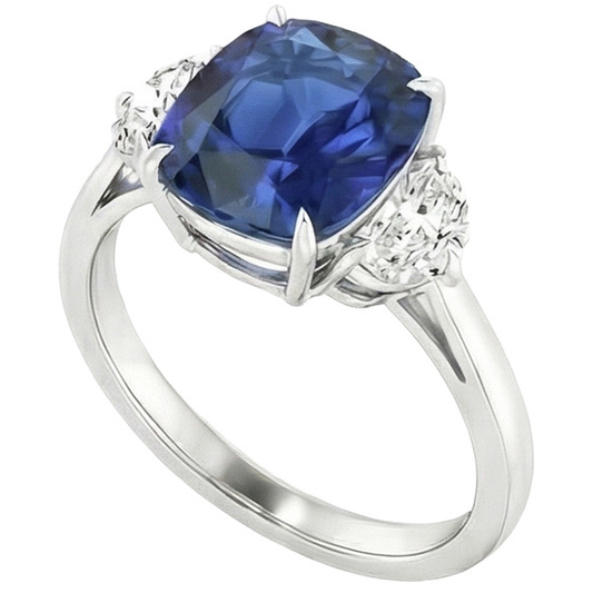 6 Carati Zaffiro Anello