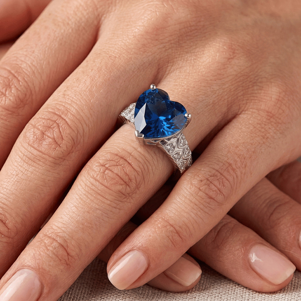 6 Ct Zaffiro Anello
