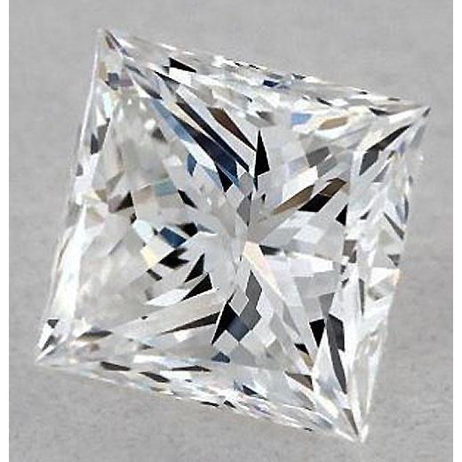 Diamante princess da 6 carati, sciolto, taglio E/VVS1, eccellente