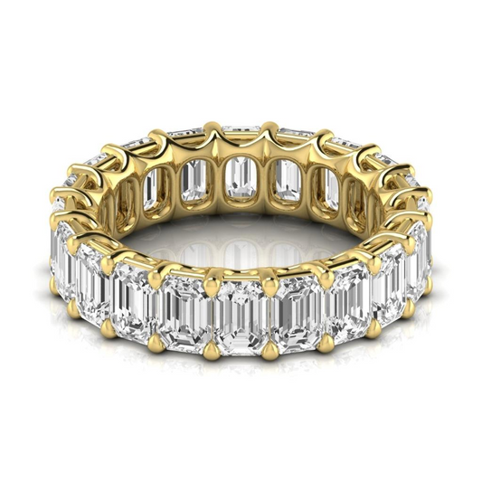 Eternity Band Oro 14 Carati Giallo con Brillante – vista frontale