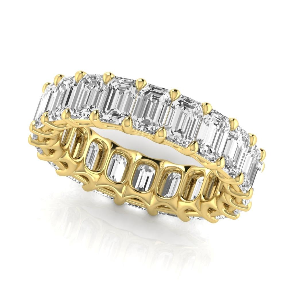 Brillante Eternity Band 0,33 carati Oro 14 Carati Giallo – vista laterale