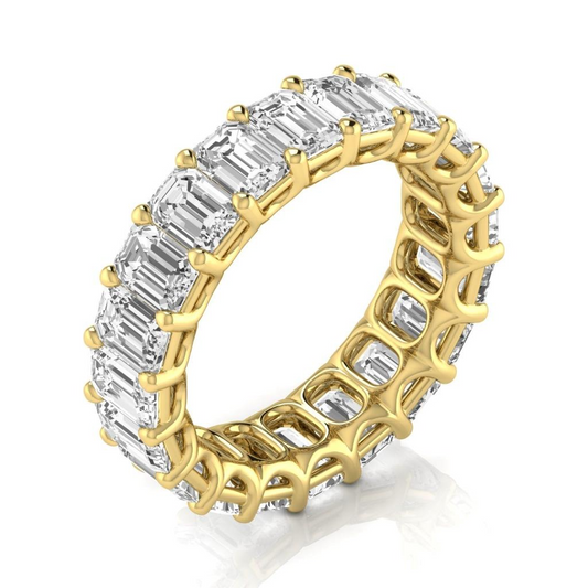 Eternity Band Oro 14 Carati Giallo con Brillante – vista principale