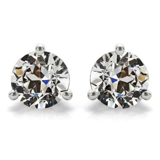 Taglio Old Mine Diamante anello in Oro Bianco 14K – vista principale
