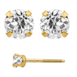 Raffinato Diamante Orecchini Pendenti 6 carati – Oro Giallo 14K