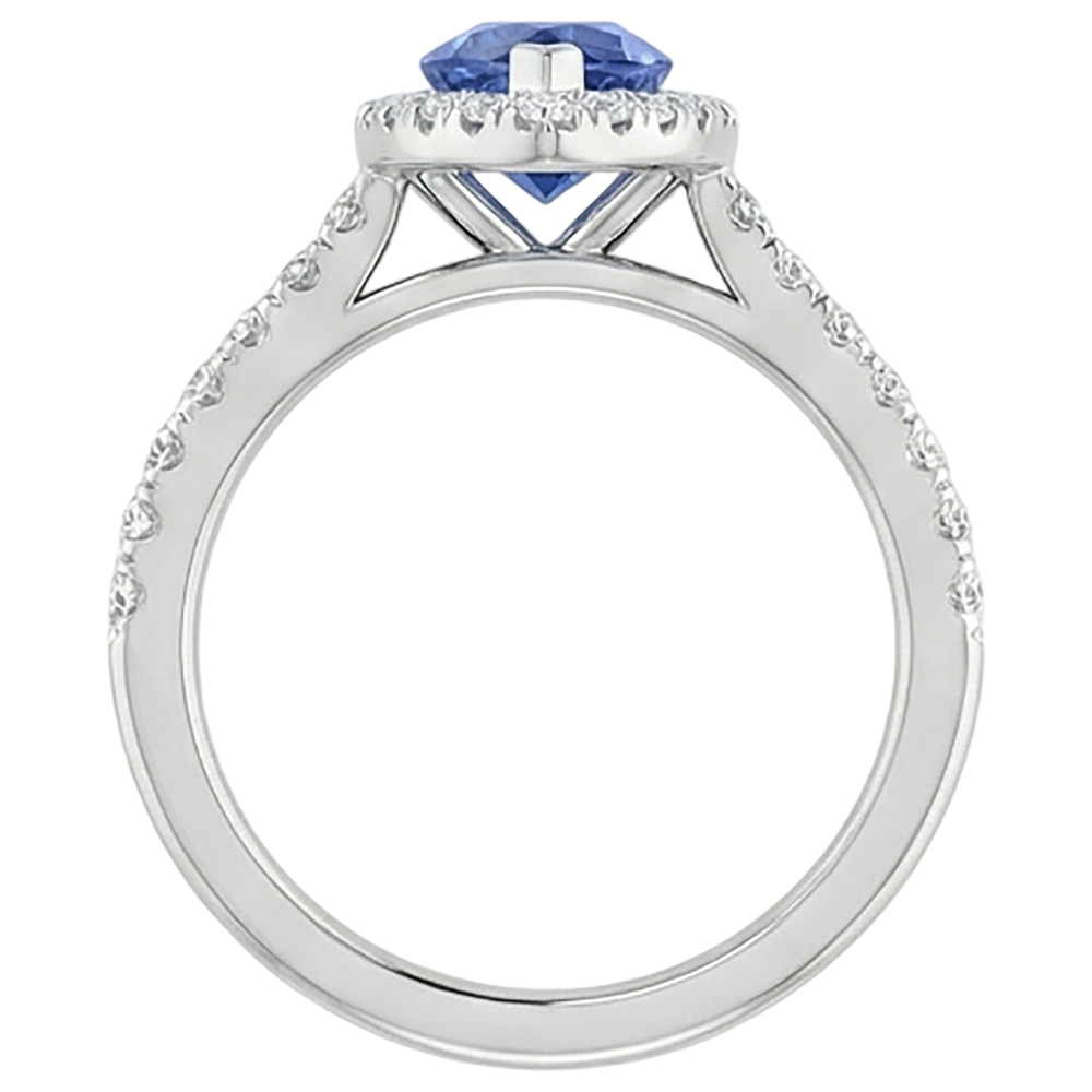 vero marquise tanzanite 7.25carati anello con accenti diamanti