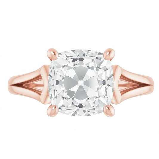 Diamante Fine Solitario di Fidanzamento – vista frontale