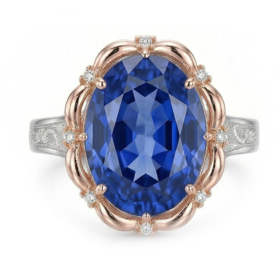 7 Carati Zaffiro Anello