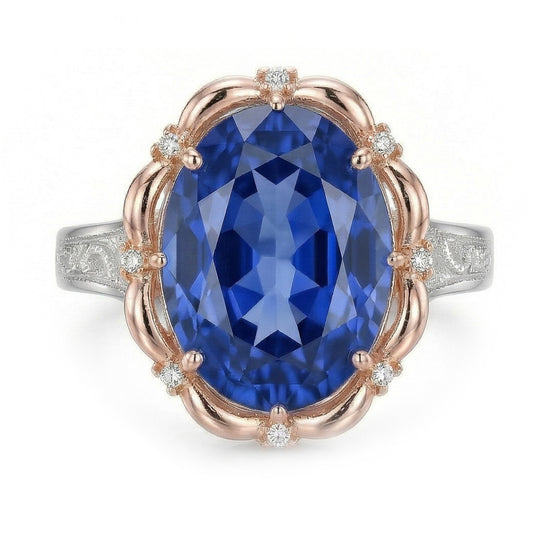 7 Carati Zaffiro Anello