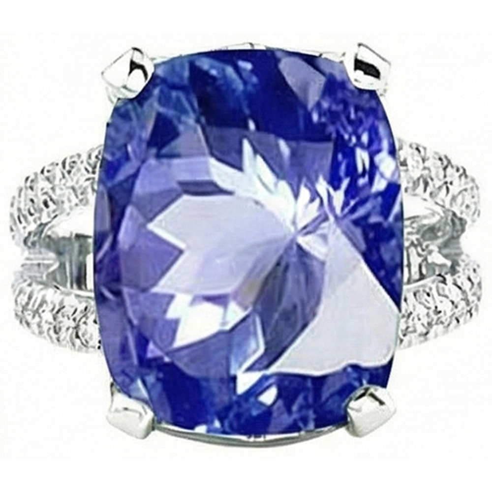 7 Ct Zaffiro Anello