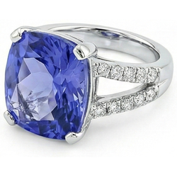 7 Ct Zaffiro Anello