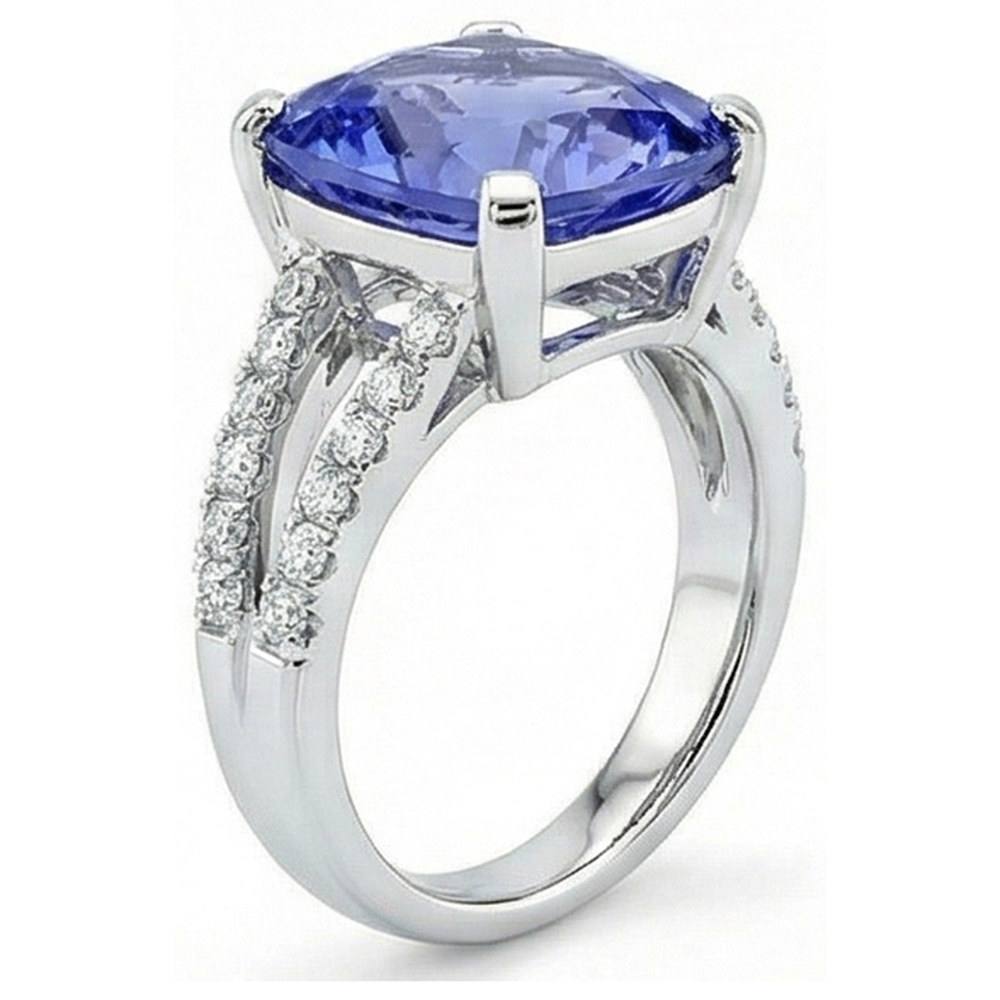 7 Ct Zaffiro Anello