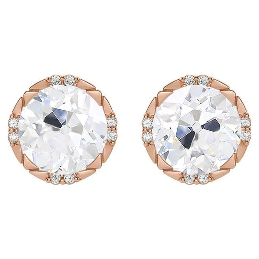 Abbagliante Diamante Fine Orecchini a Lobo 3 carati – vista principale