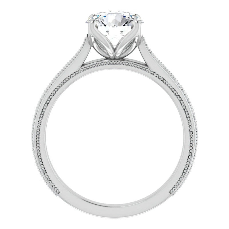 Diamante Anello Monopietra – vista profilo